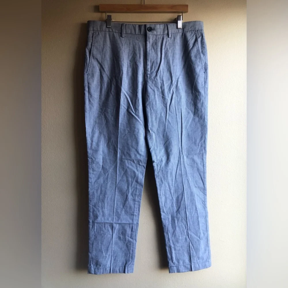 Banana Republic Aiden Fit Men’s Dress Blue Cotton Pants Size 34/32